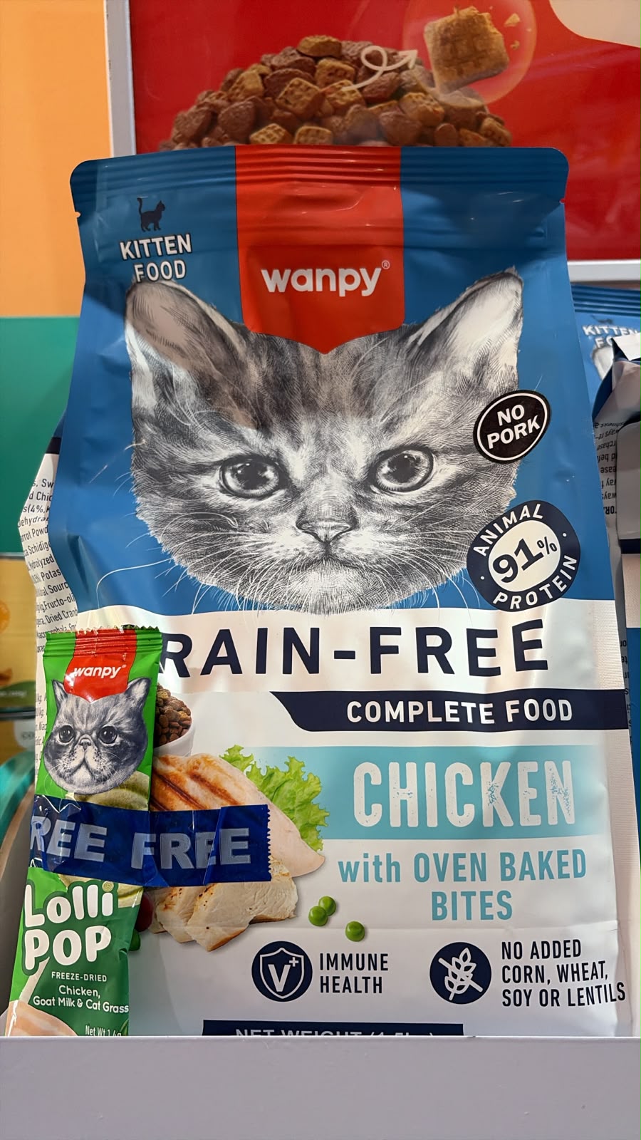 Wanpy dryfood kitten chicken 1.5kg