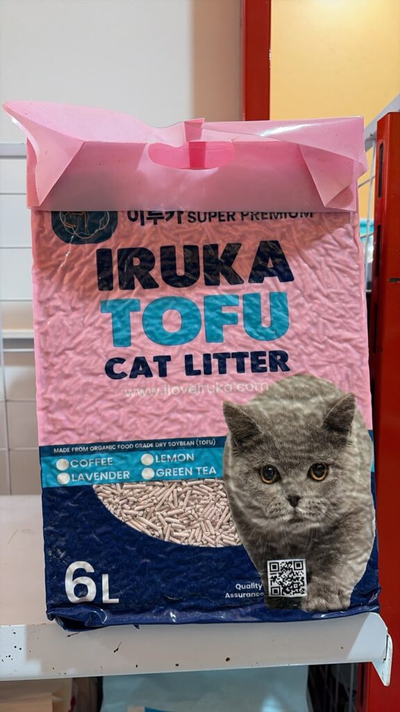 Tofu cat litter iruka 6L