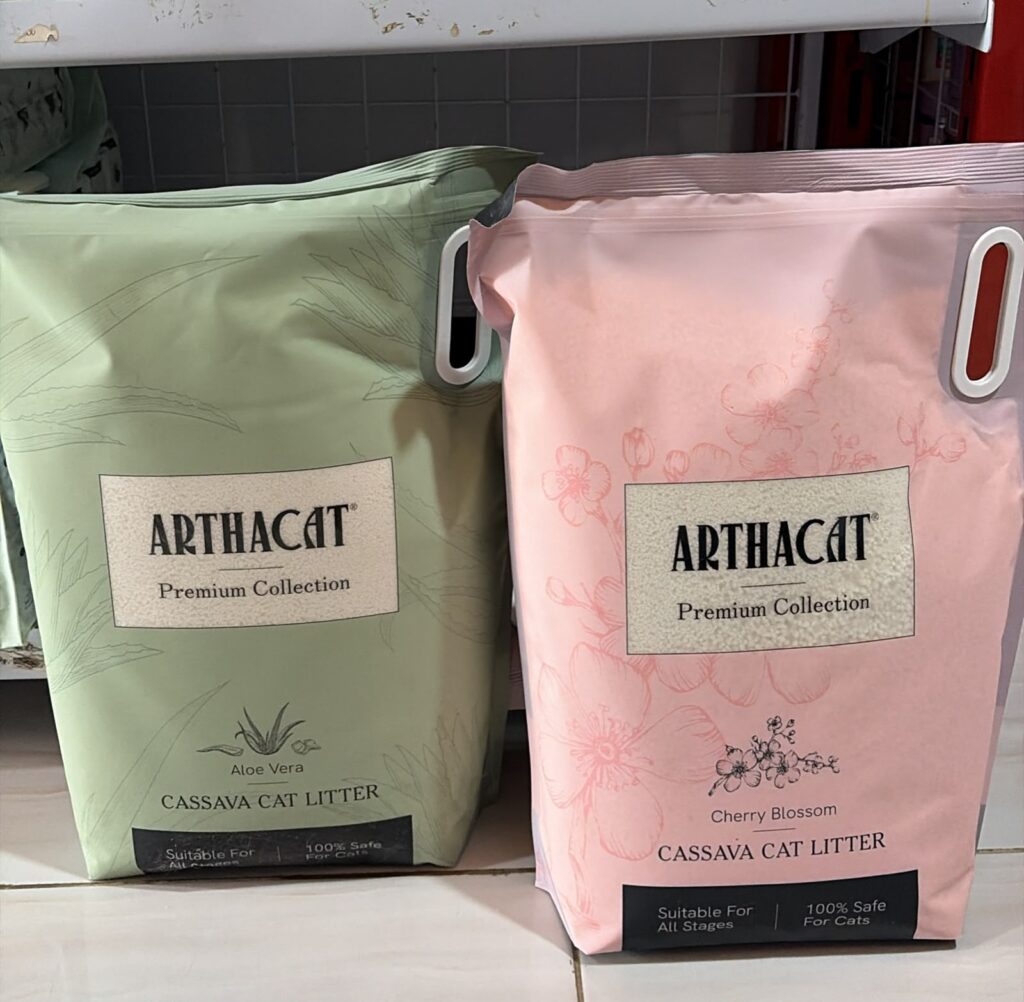 artha cat litter cassava cat 9L